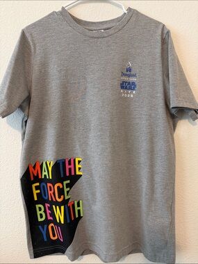 Disney Gray Disneyland After Dark Star Wars Nite 2025 Graphic Tee